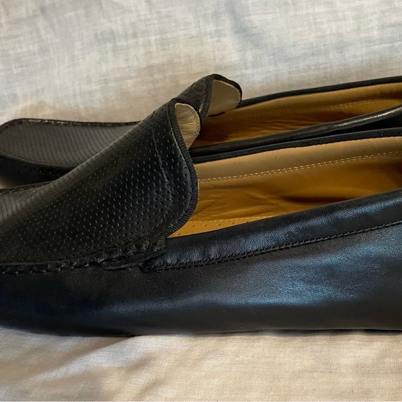 Very Nice Vincent Camuto Black Leather Men Driving Shoe, Never Worn Or Used main image 4